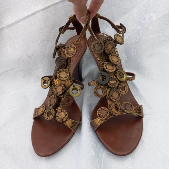 J. Vincent Embellished Mackenzie Heeled Sandals 6.5 - Picture 8 of 13